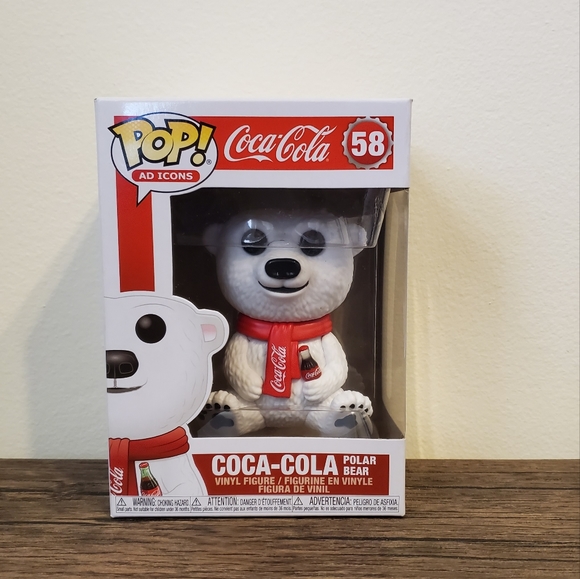 Coca-Cola Polar Bear Funko Pop Ad Icon #58 - Picture 3 of 9